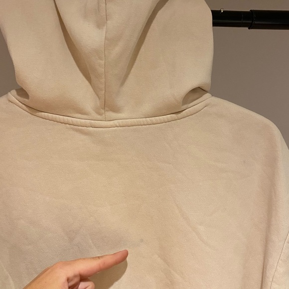 🚩SOLD- H&M + Disney Mickey Mouse cream Hoodie Sweatshirt Women’s Size medium - Picture 10 of 12